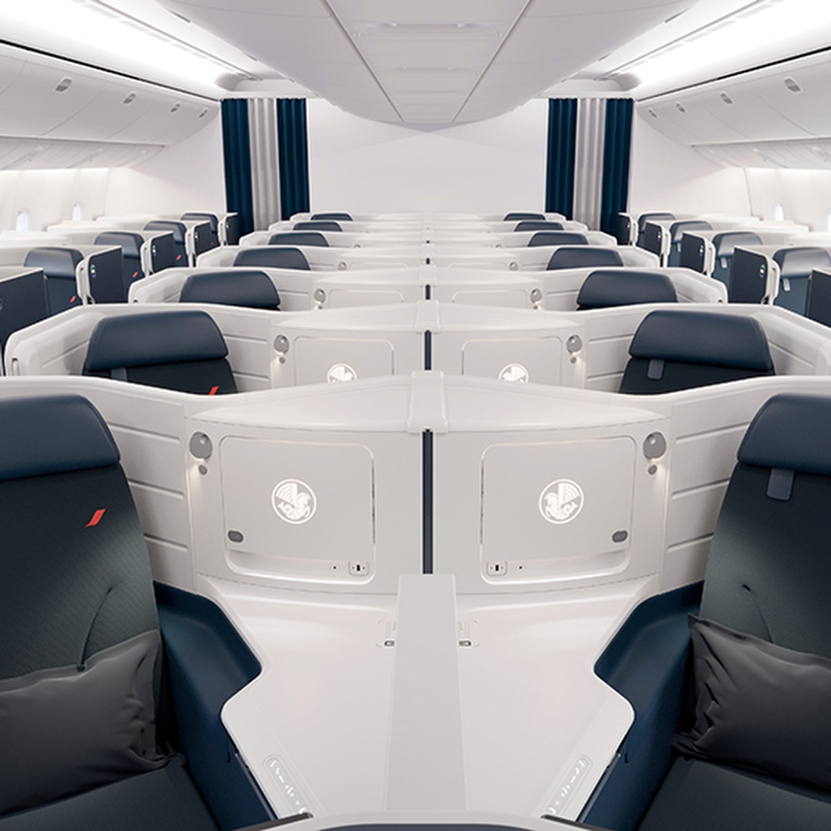 Air France Unveils New Fully Flat Business-Class Seats With Sliding ...