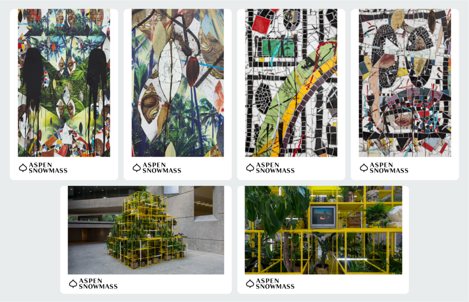 Rashid Johnson's works featured on lift tickets of Aspen Snowmass as part of the Art in Unexpected Places (ArtUP) programme
