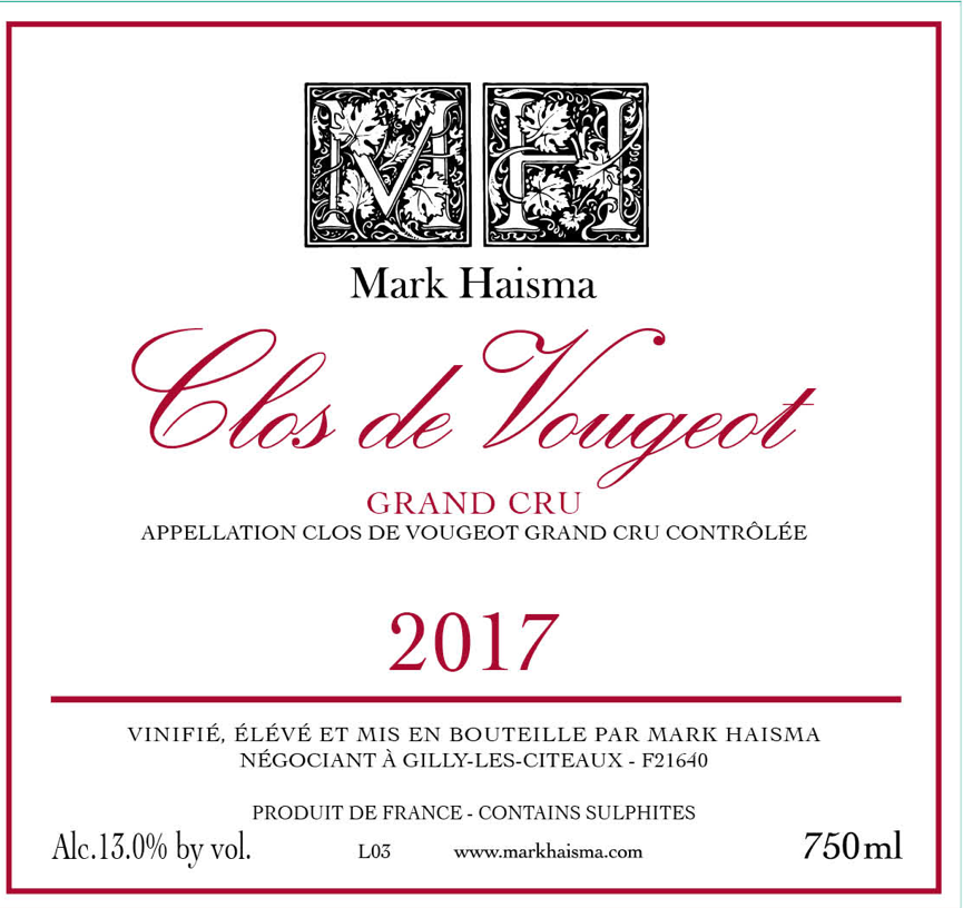 Mark Haisma Clos de Vougeot Grand Cru, 2017