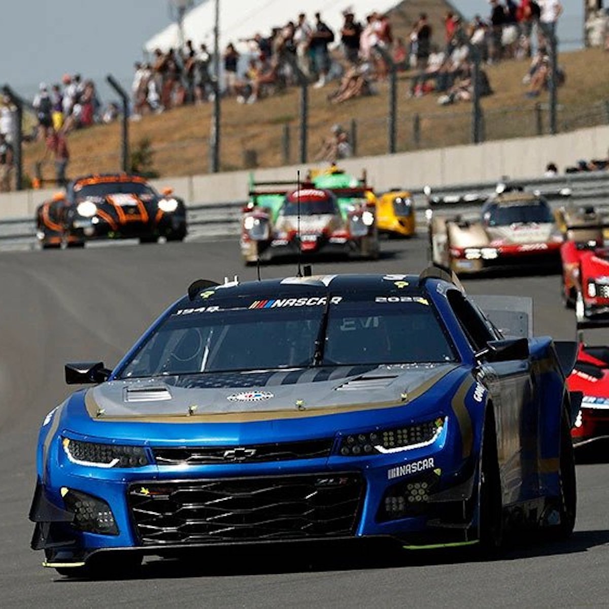 The NASCAR Le Mans Stock Car Looks Massive Compared to European Racers ...