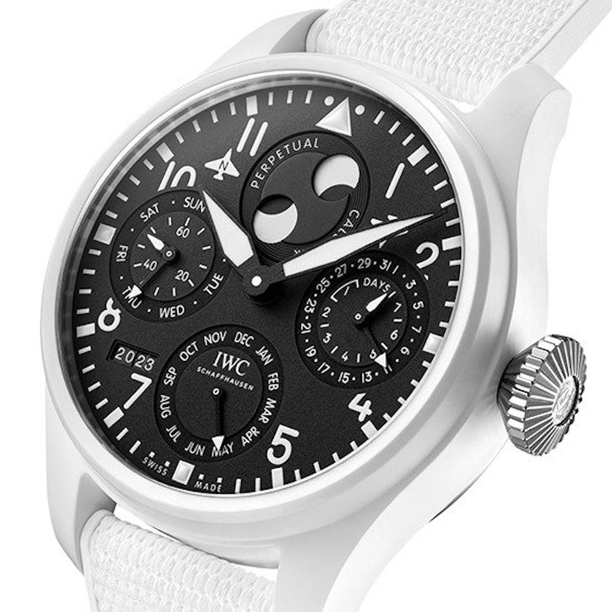 IWC Officially Unveiled the New White Pilot’s Watch Lewis Hamilton Wore ...