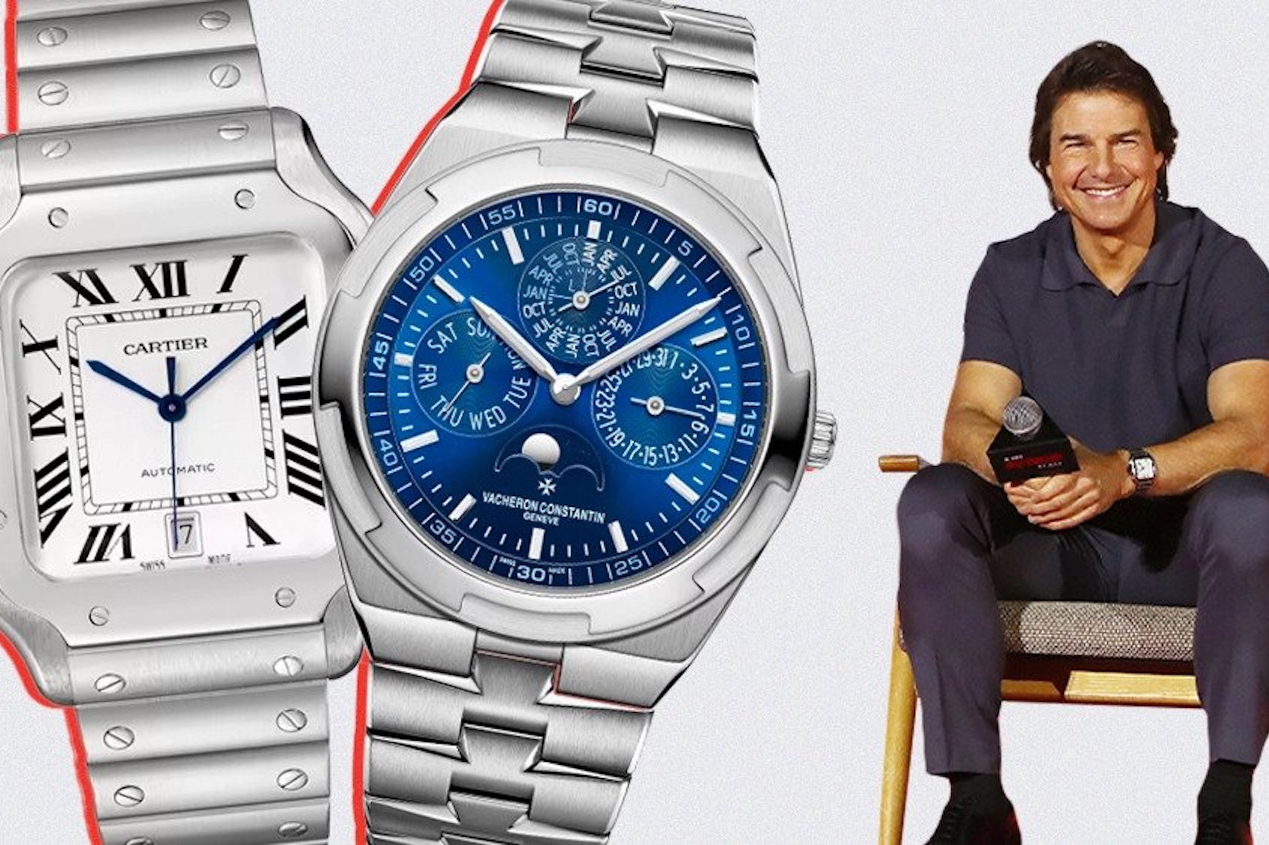 Tom Cruise Showcases Cartier and Vacheron Constantin Watches While