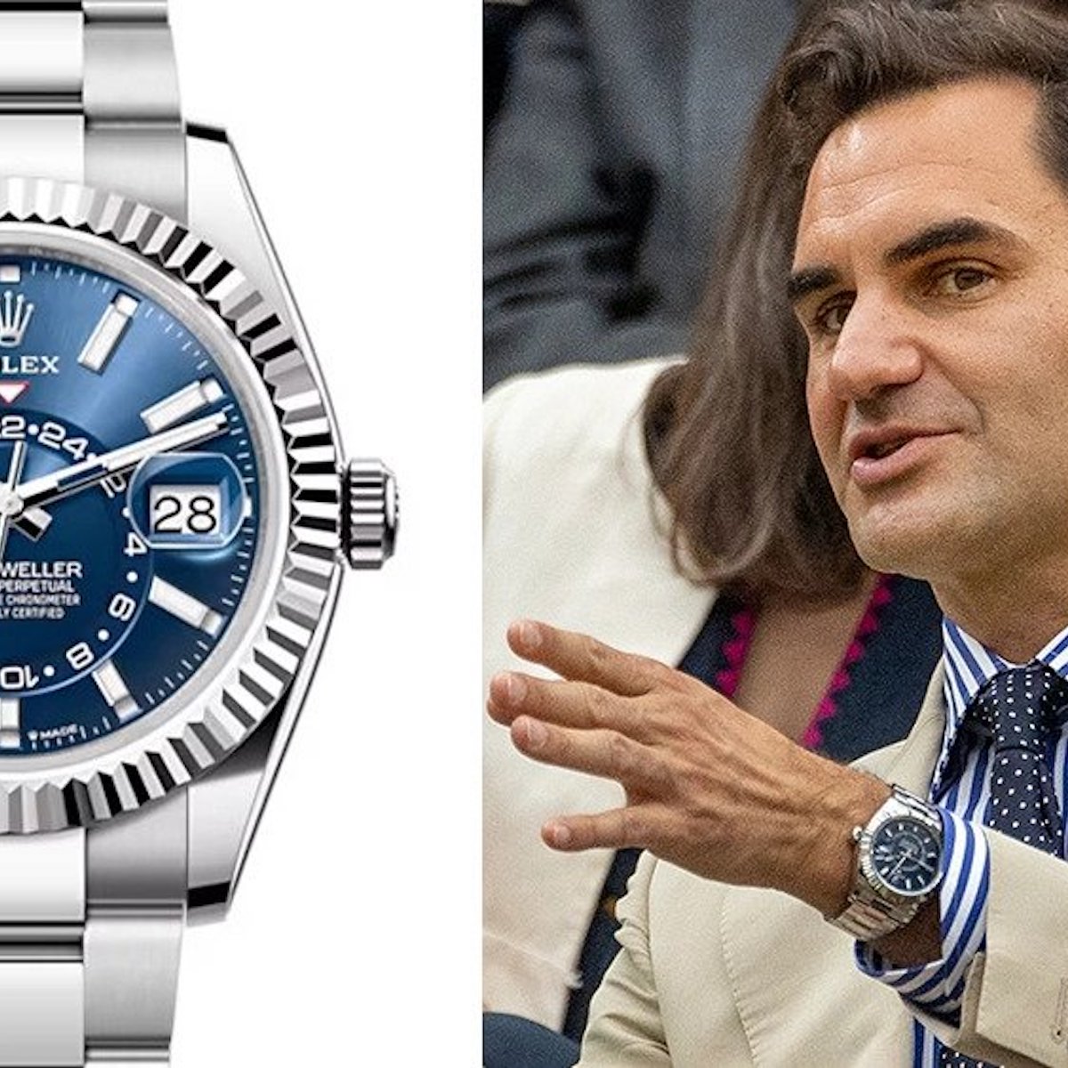 Federer rolex wimbledon best sale