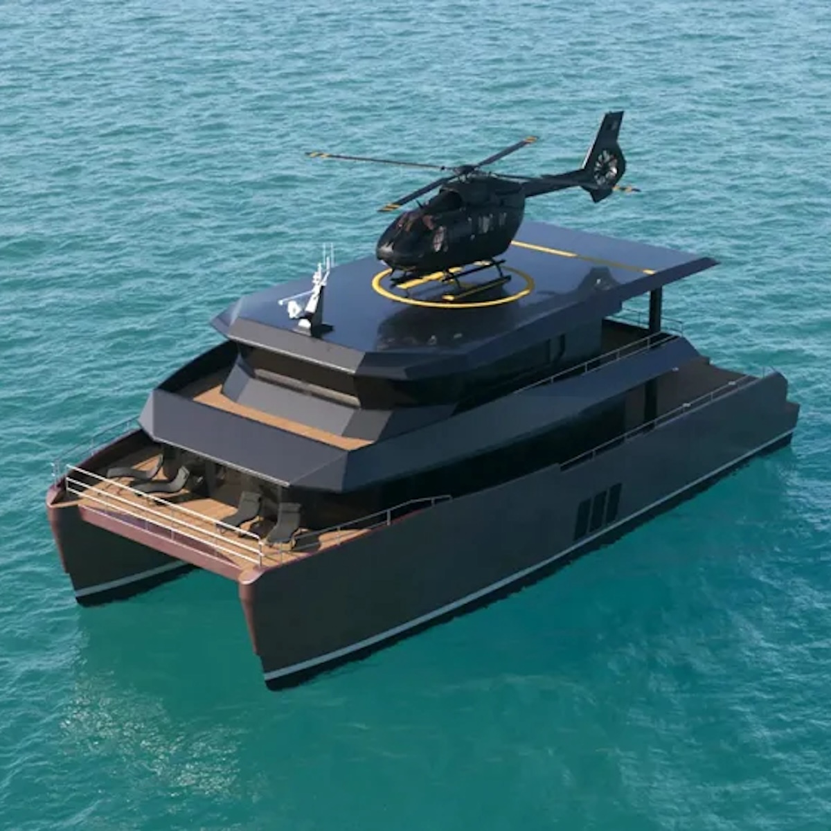 This New 80-Foot Explorer Catamaran Has a Roof That Doubles as a ...